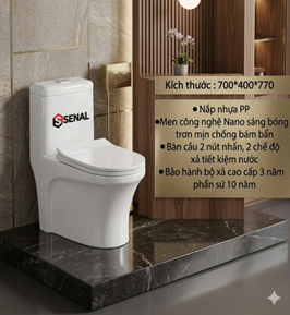 Bàn cầu liền khối SENAL-SN 236
