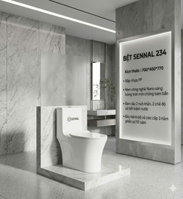 Bàn cầu liền khối SENAL-SN 234